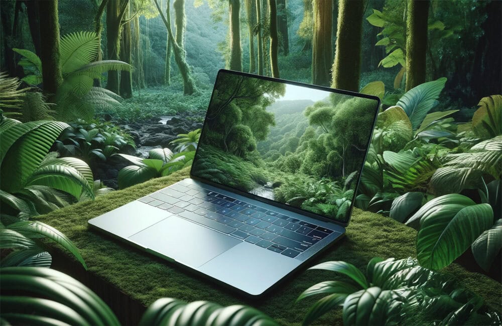 Laptop Verde