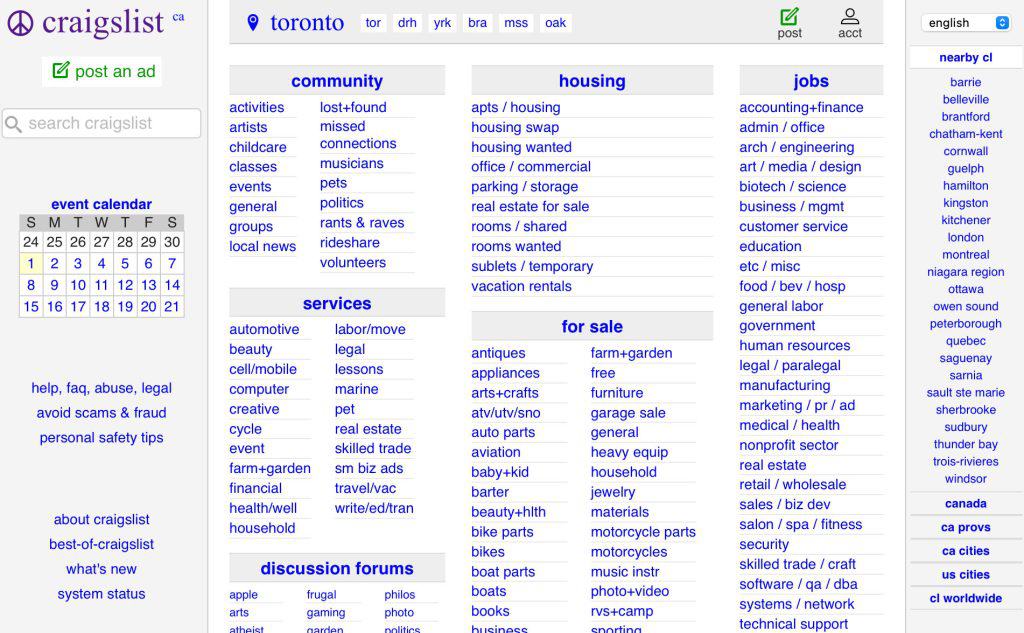 Will Craigslist Ever Get a Redesign? The Internet’s Most Stubborn Dinosaur