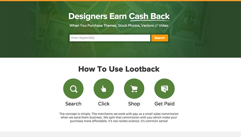 Lootback gives you cash back