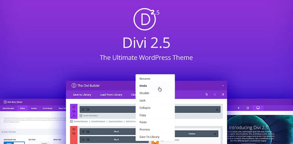 Elegant Themes introduce a new workflow with Divi 2.5