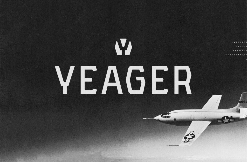 Free Download: Yeager Font