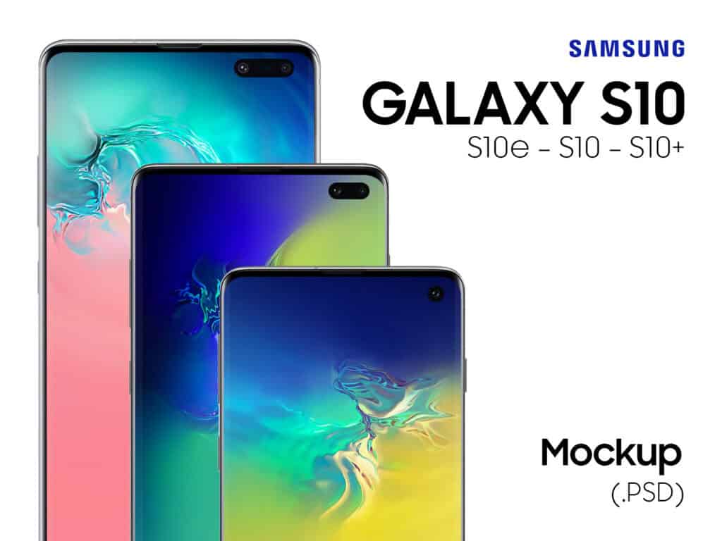 Free Download: Samsung Galaxy S10 PSD Mockups