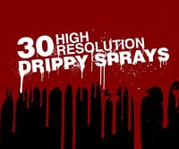 30 Photoshop Brushes: ‘Drippy Sprays’