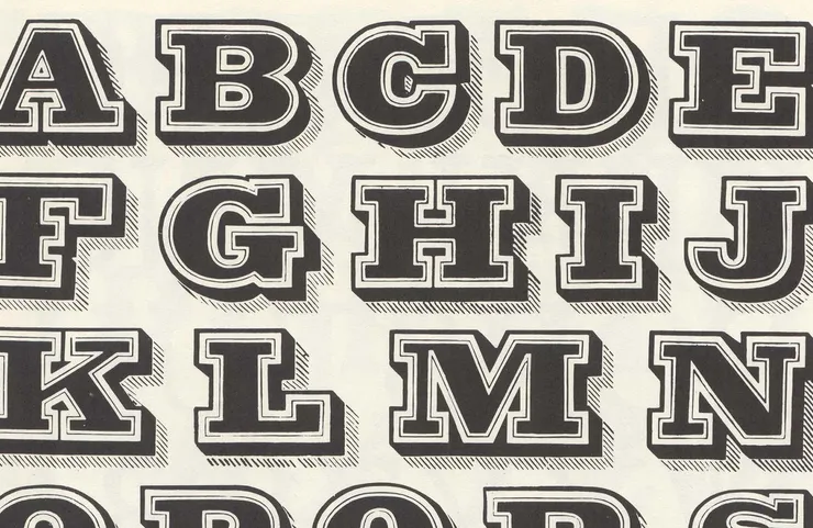 80+ free wood type alphabets