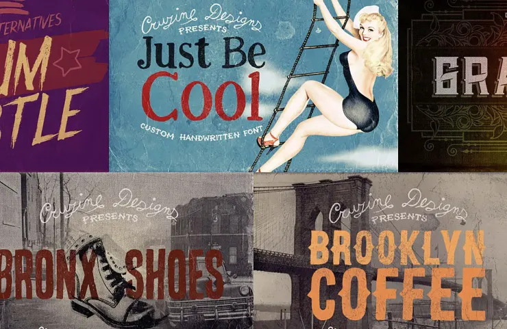 Deal of the week: 9 classic, vintage, retro, grunge fonts