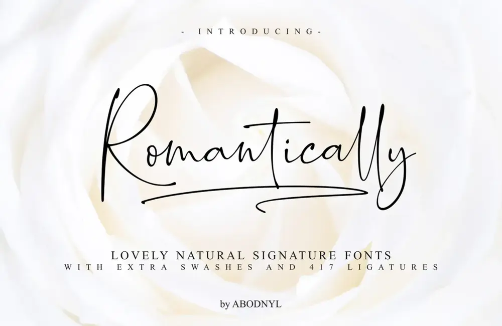 Free Download: Romantically Font