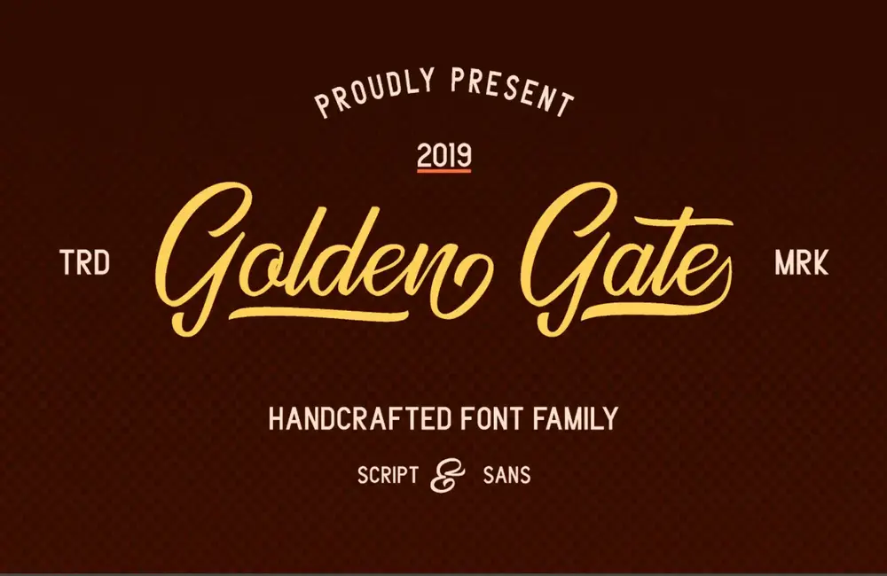 Free Download: Golden Gate Font Duo