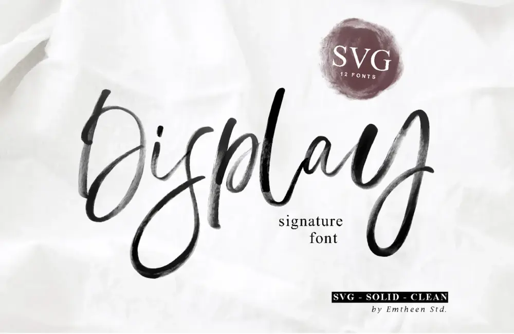 Free Download: Display SVG Font