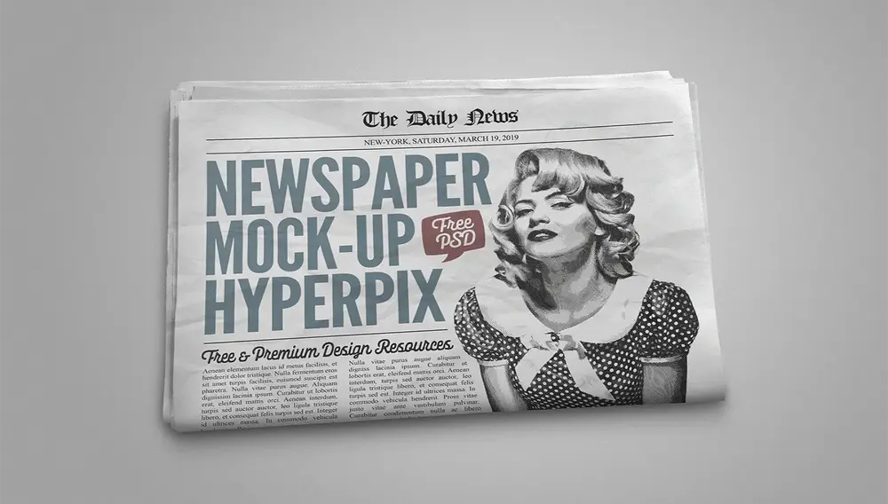 Free Download: Newspaper Mockup