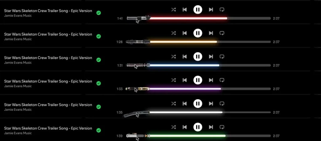 Spotify’s Secret Star Wars Easter Egg: The Hidden Lightsaber Feature